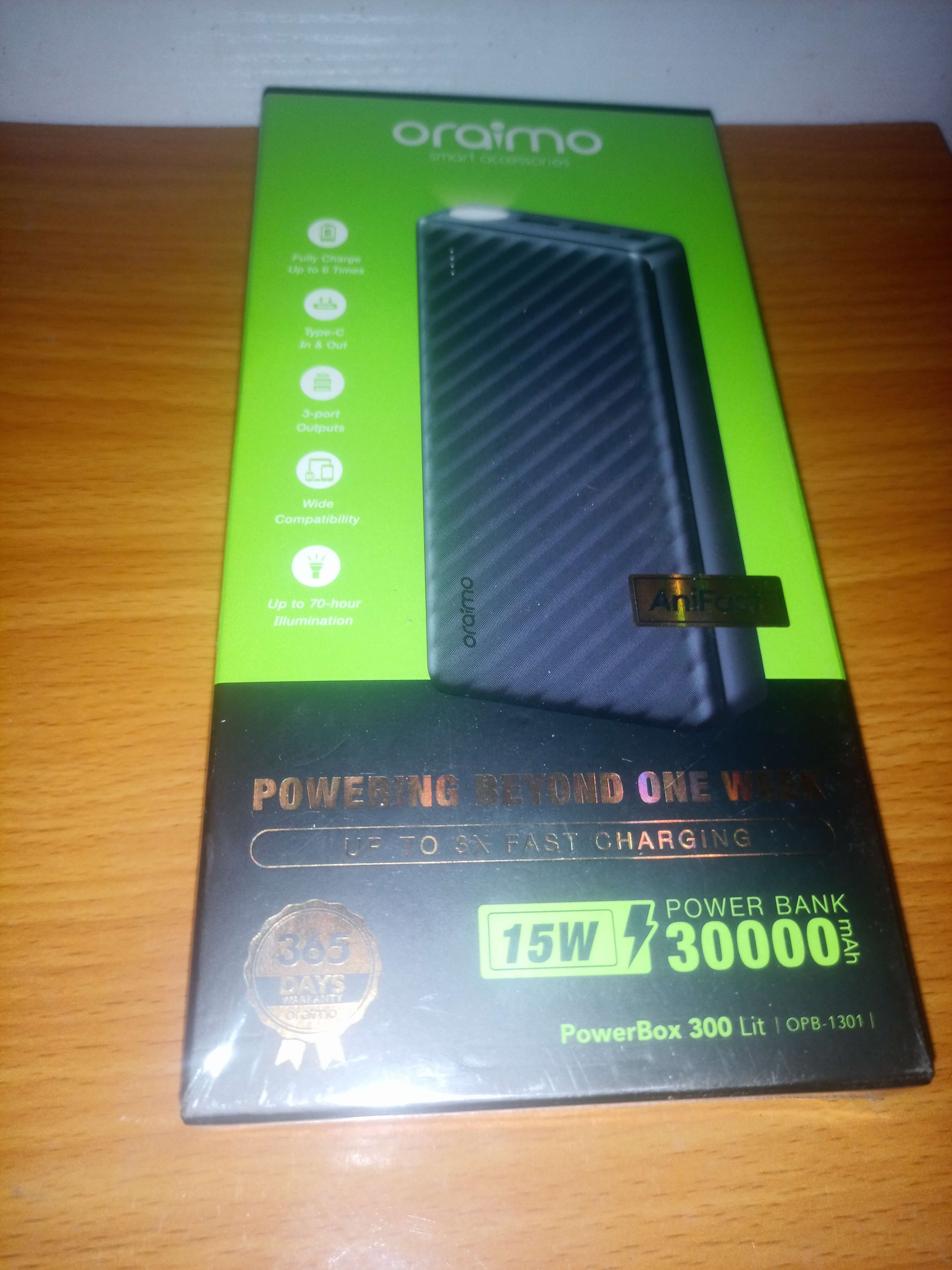 30000mah oraimo power bank