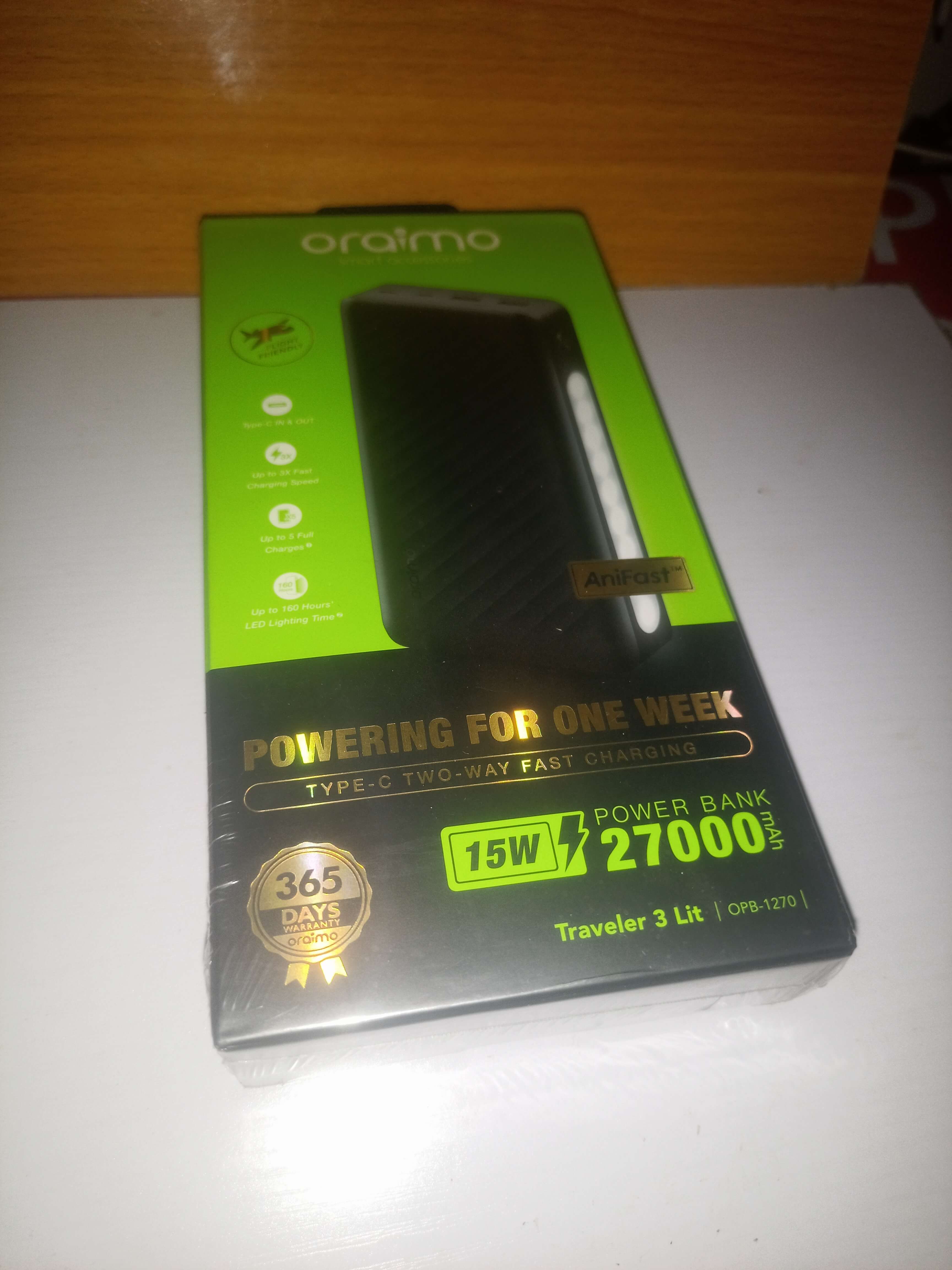 27000mah oraimo