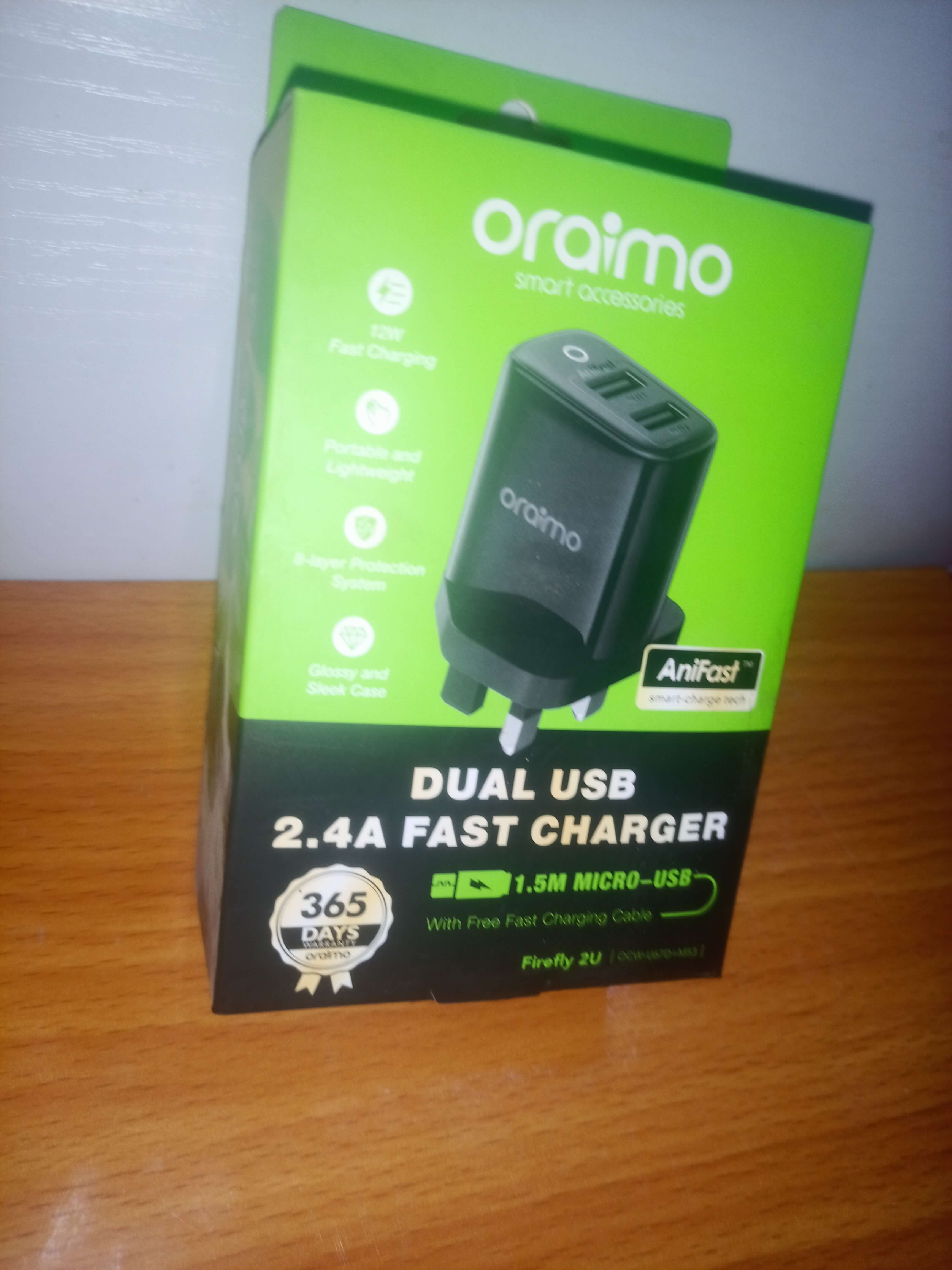 Oraimo micro USB charger