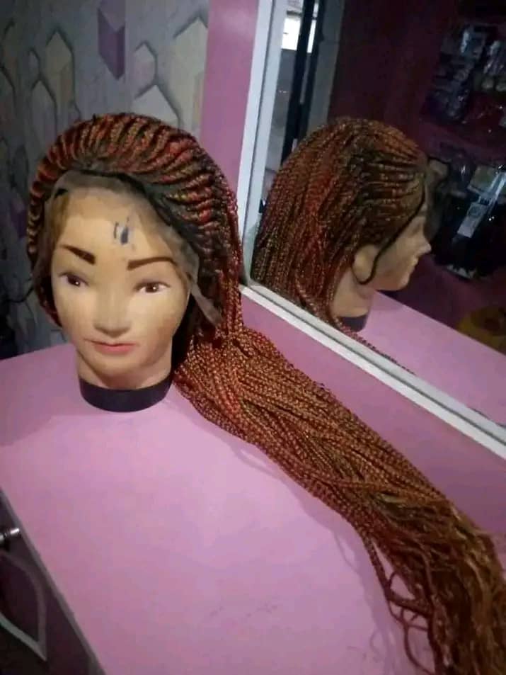 Braided frontal wig